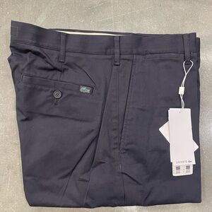 Lacoste Custom Tapered Fit Khaki Pants